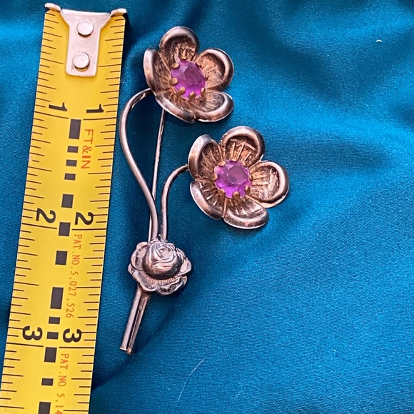 Vintage floral brooch - Picture 3 of 3
